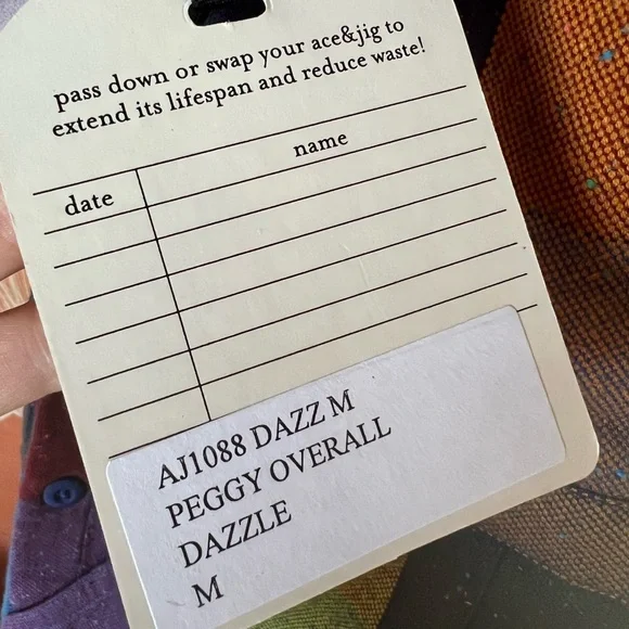 Ace & Jig Peggy Overall Dazzle M NWT - Picture 5 of 12